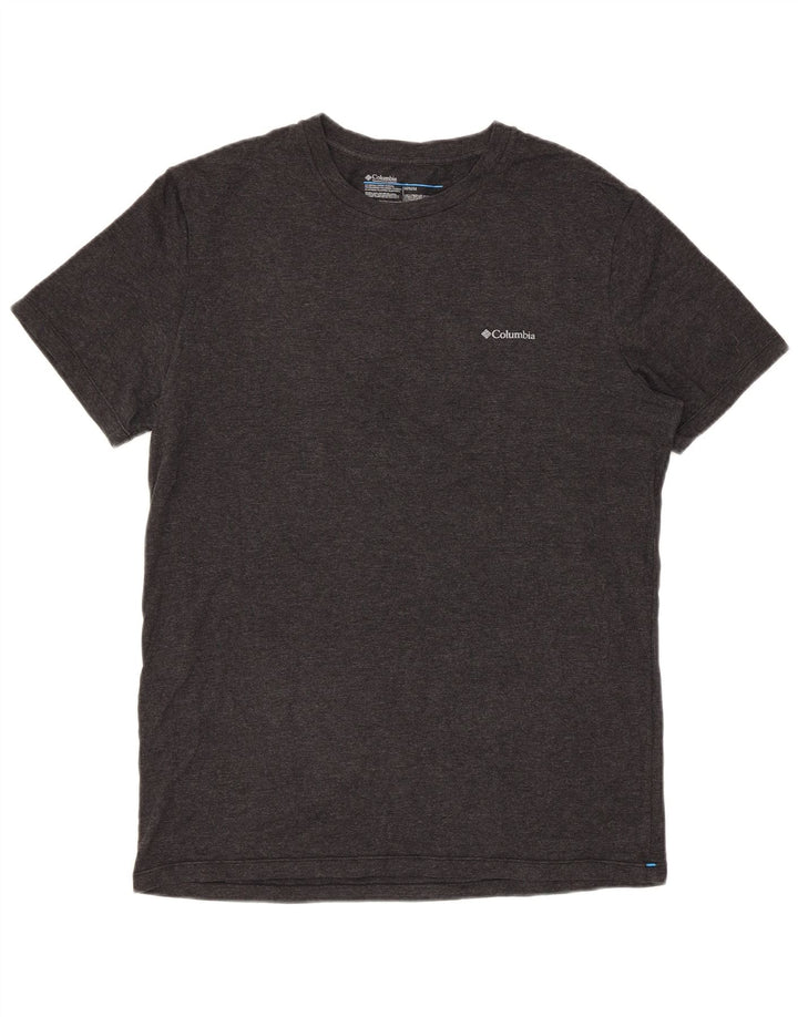 Columbia Kortærmet Regular T-Shirt Top mellem Grå Flecked Bomuld