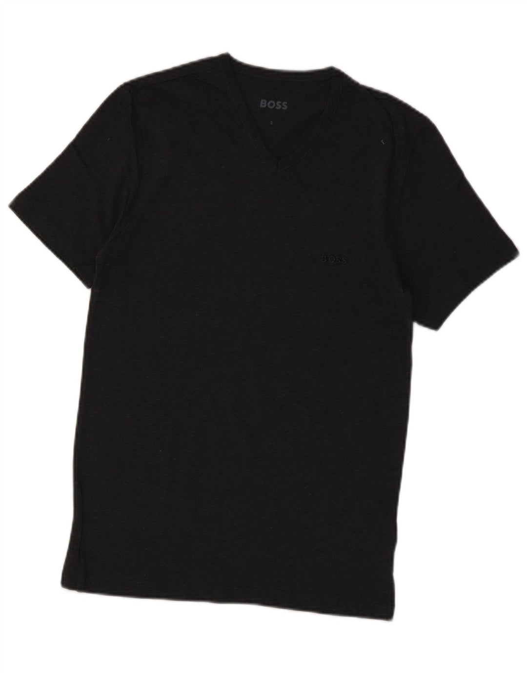 Hugo Boss Herre T-Shirt Top Lille Grå Bomuld