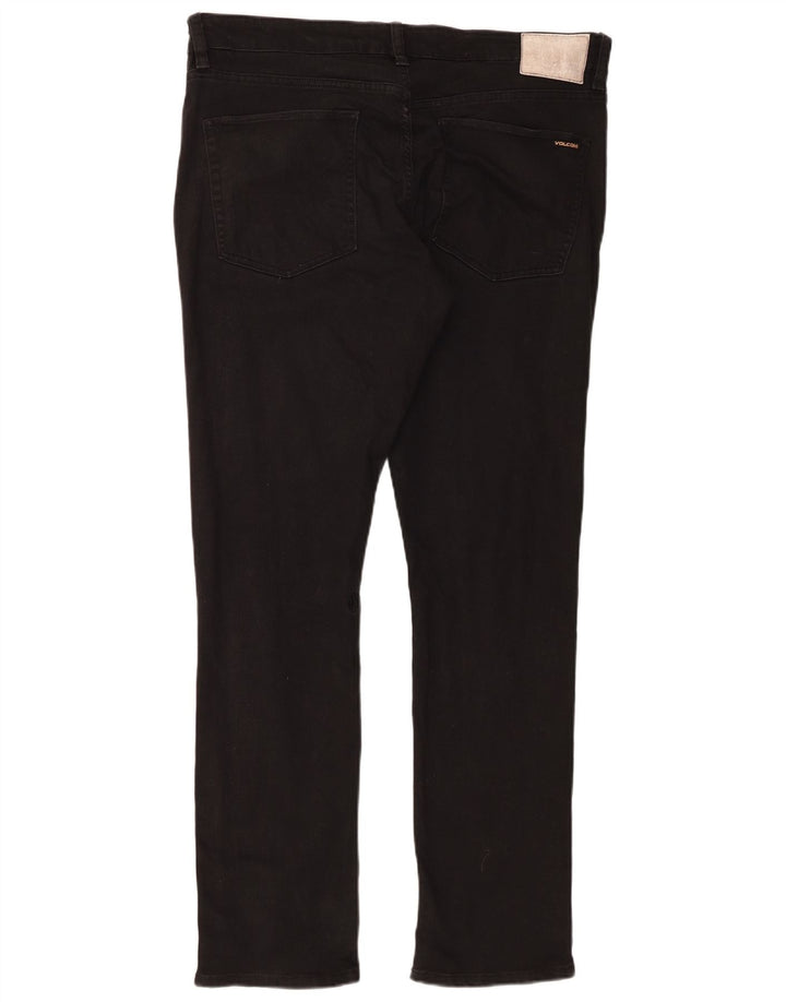 Volcom Herre Skinny Jeans W36 L32 Sort Bomuld