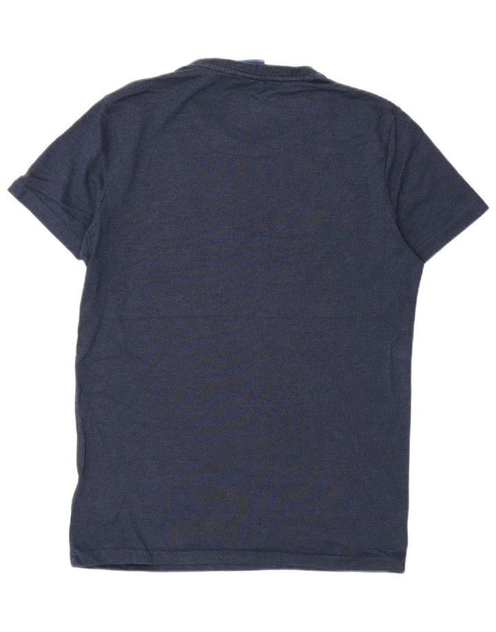 Superdry Grafisk T-shirt til mænd, medium marineblå bomuld