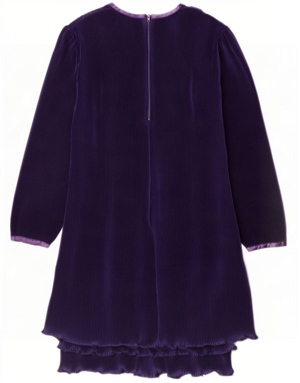 Debut Womens Long Sleeve Shift Dress UK 12 Medium Navy Blue