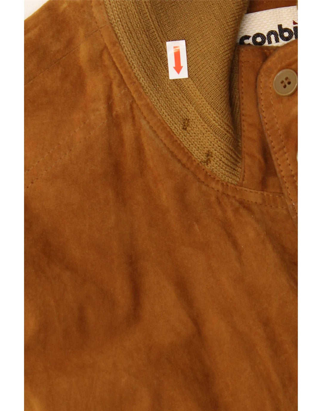 Conbipel Herre Ruskind Bomber Jacket IT 52 Stor Brun Læder