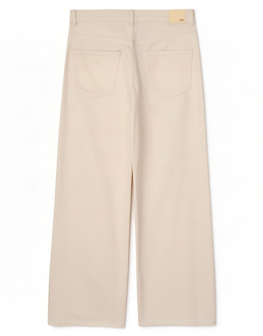Zara Dame Jeans med brede ben EU 40 Medium W30 L29 Hvid