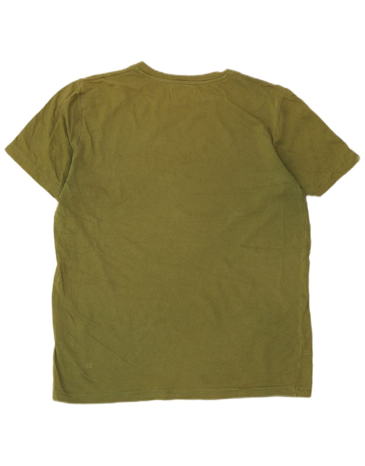 Kappa Herre Grafisk T-Shirt Top Medium Khaki