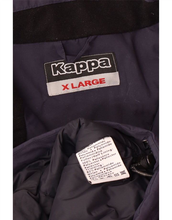 Kappa Herre Windbreaker Jacket UK 42 XL Navy Blue Polyamide