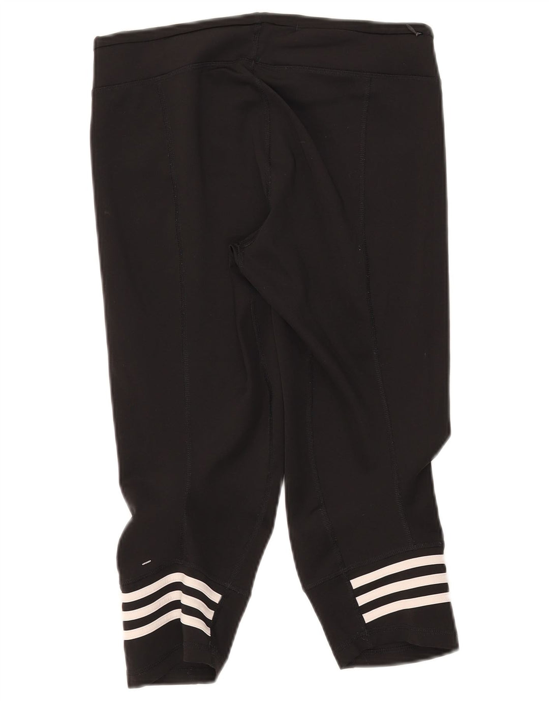 Adidas Dame Climalite Capri Leggings UK 12/14 Medium Black Polyester