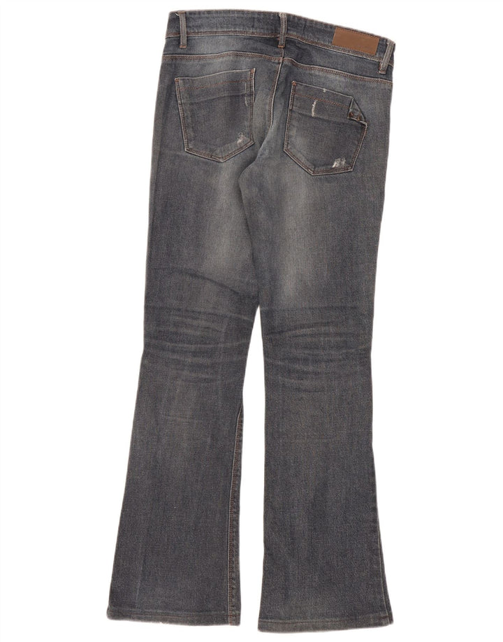 Zara Dame Flared Jeans EU 38 Small W28 L31 Navy Blue
