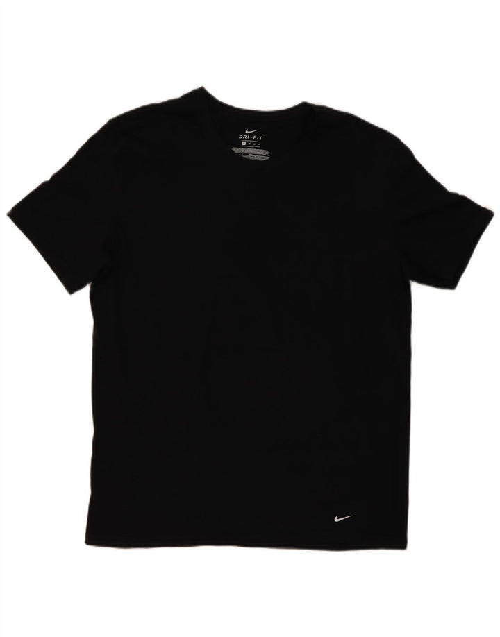 NIKE herre Dri Fit T-shirt top XL sort bomuld