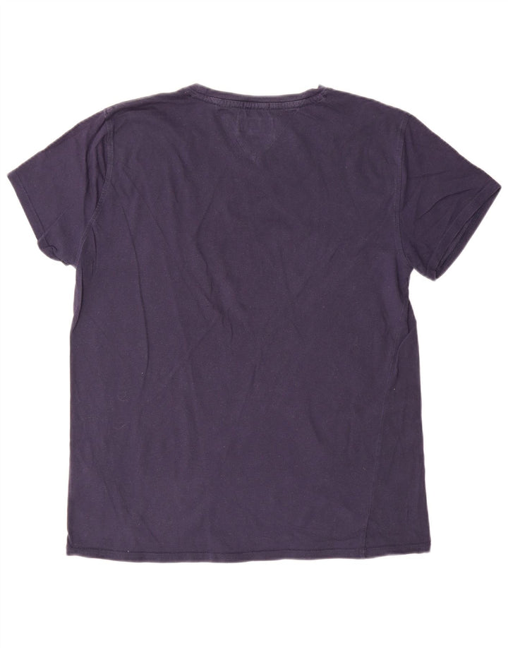 Tommy Hilfiger Herre Regular Fit T-shirt Top Medium Marineblå Bomuld