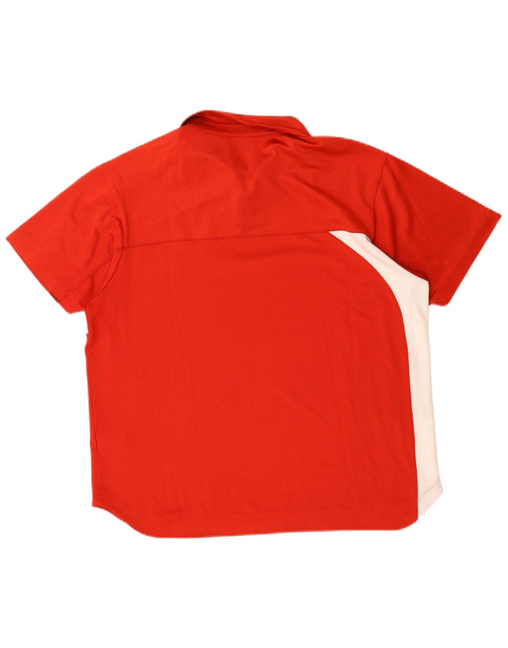 Fila Polo Shirt til mænd Stor Rød Colourblock Polyester