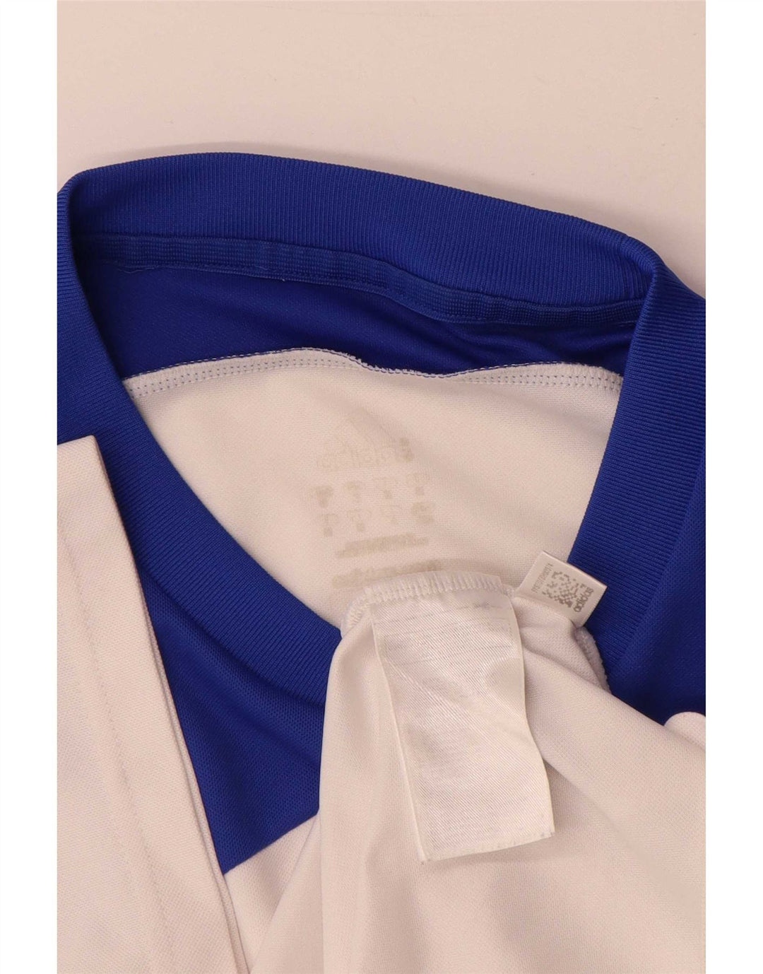 Adidas Herre Climalite T-Shirt Top Medium White Colourblock Polyester