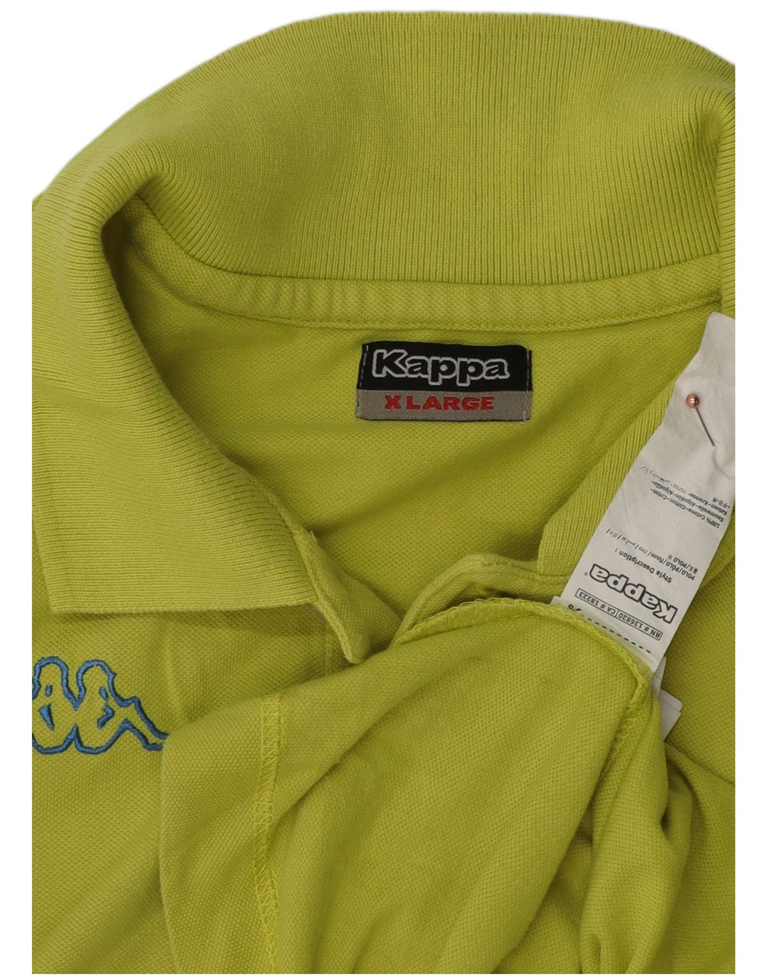 Kappa herre poloshirt XL gul bomuld