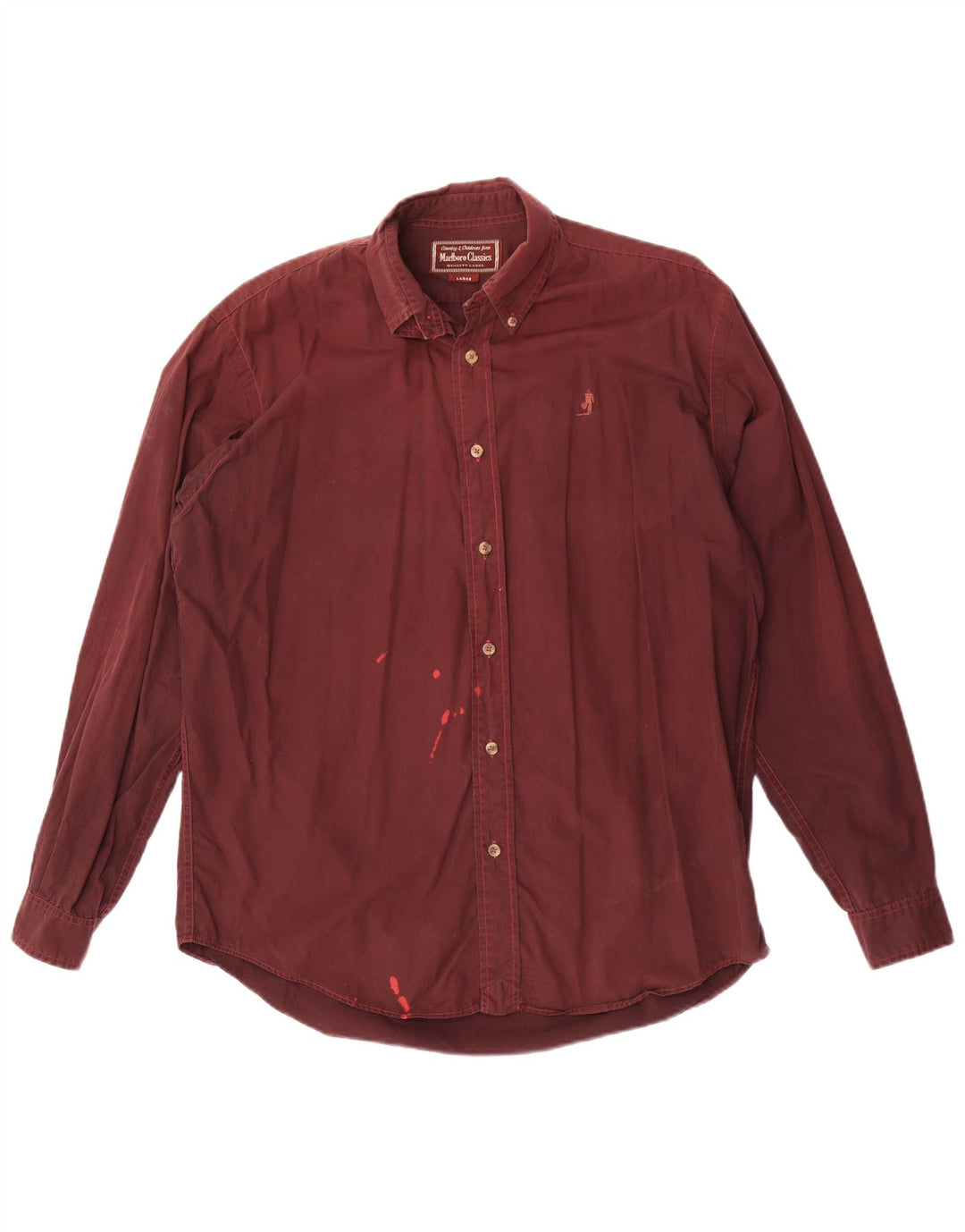 Marlboro Classics Herreskjorte Large Maroon