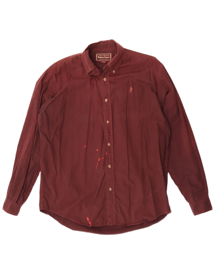 Marlboro Classics Herreskjorte Large Maroon