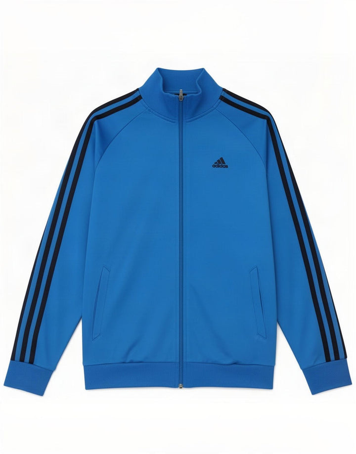 Adidas drenge Clima 365 træningsdragt topjakke 15-16 år blå polyester