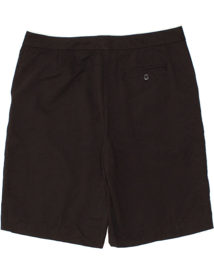 IZOD Womens Chino Shorts UK 14 Large W36  Black Polyester Vintage Izod and Second-Hand Izod from Messina Hembry 