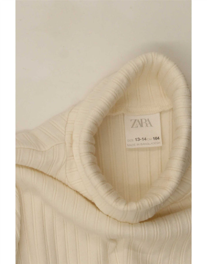 Zara Girl Top Langærmet 13-14 år Off White