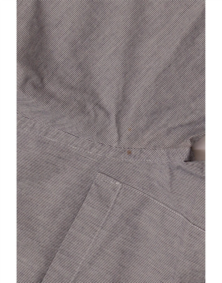 JAEGER Herreskjorte XS Marineblå nålestribet bomuld