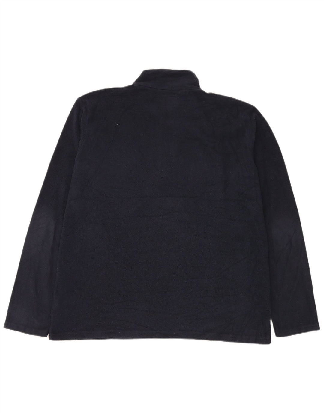 Mountain Warehouse Herre Zip Neck Fleece Jumper Large Navy Blue Polyester