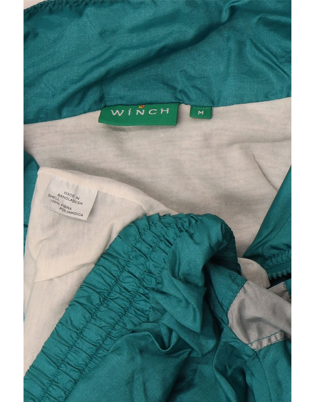Vintage træningsdragt til mænd Topjakke Medium Grøn Colourblock Polyamid