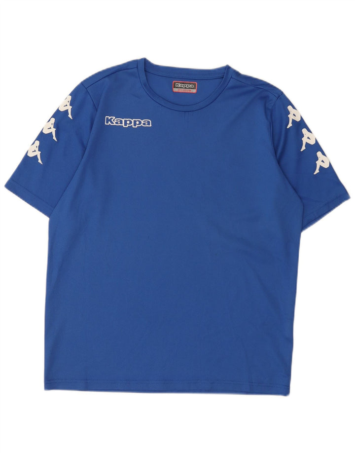 Kappa Herre grafisk T-shirt Top Medium Blue Polyester