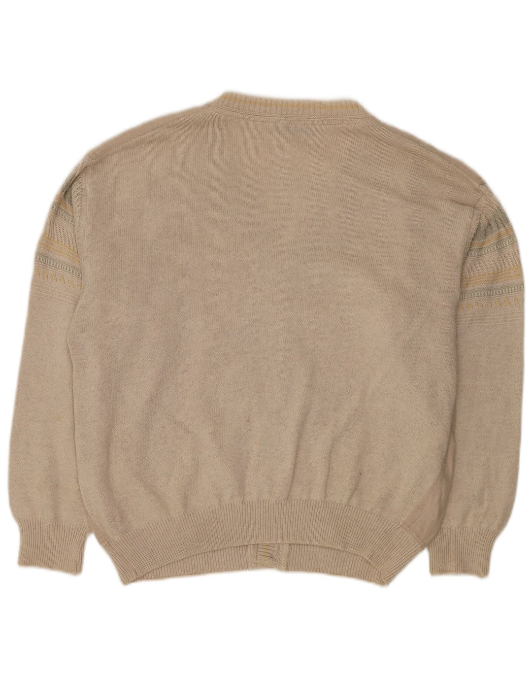 Malagrida Herre Cardigan Sweater Stor Beige Viscose