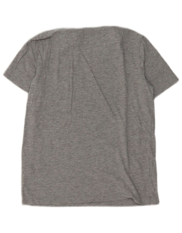 Lyle & Scott Boys T-Shirt Top 10-11 år Grå Flecked Bomuld