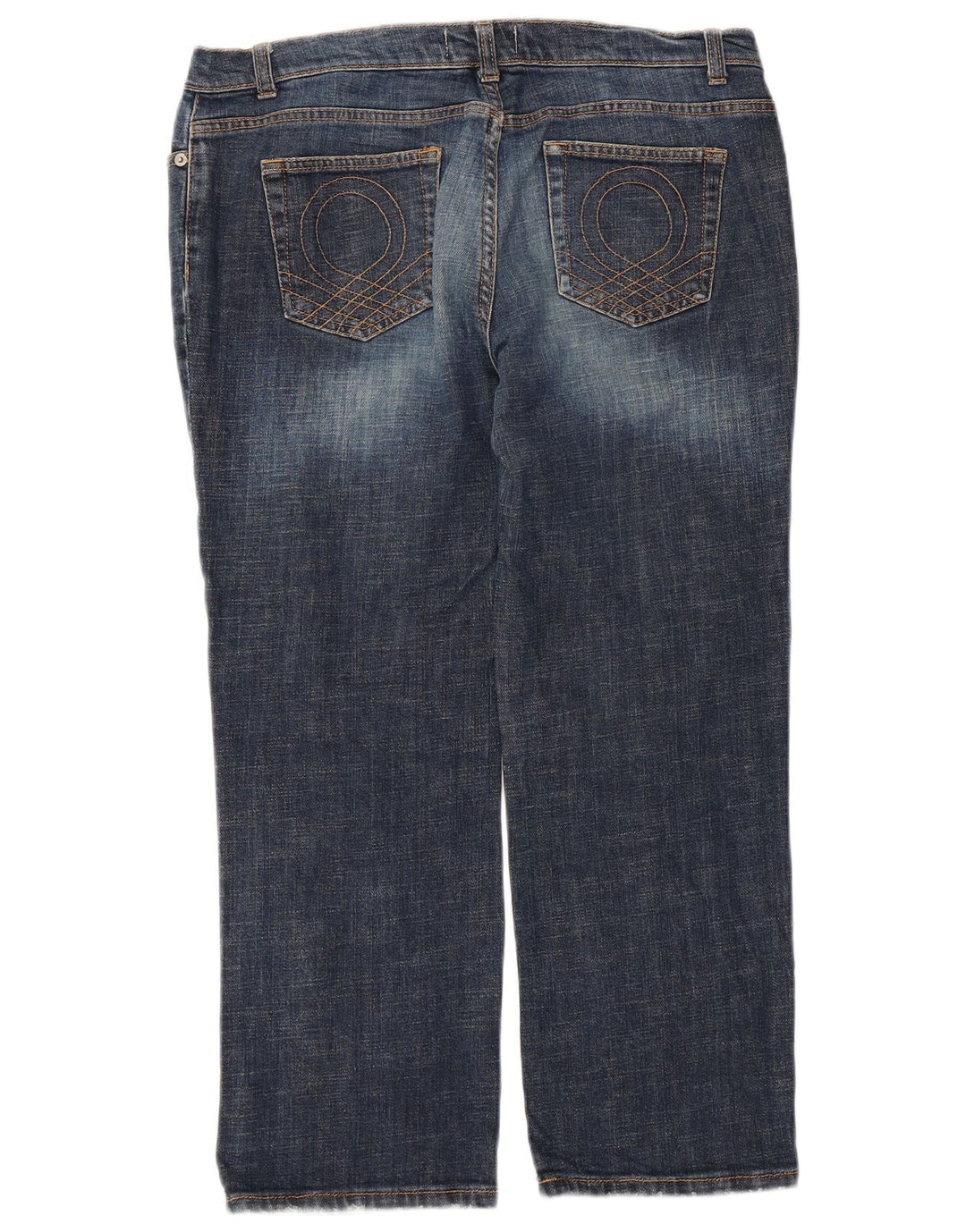 Benetton Womens Cropped Jeans W34 L25 Blå