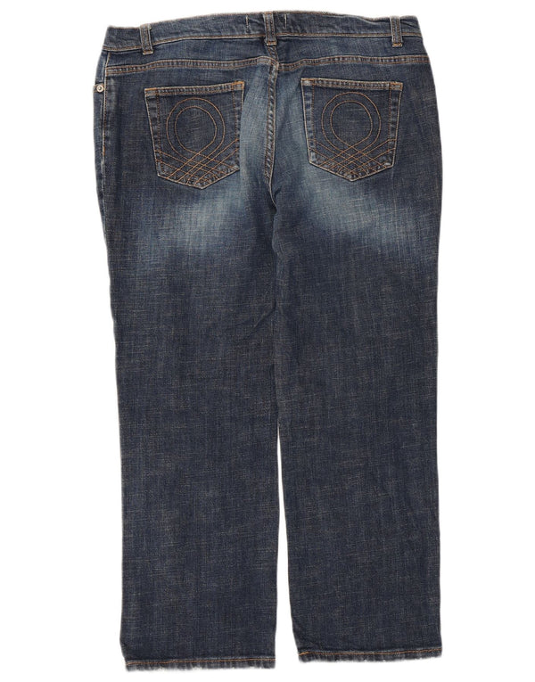 Benetton Womens Cropped Jeans W34 L25 Blå
