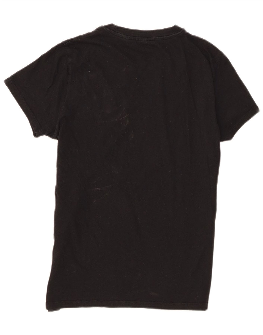 Levi's Dame T-Shirt Top UK 10 Lille Sort Bomuld