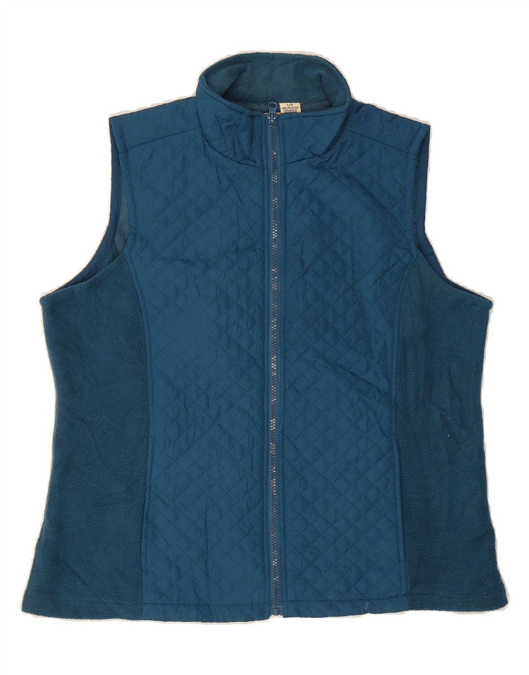 IZOD Womens Quilted Gilet UK 16 Large Blue Polyester Vintage Izod and Second-Hand Izod from Messina Hembry 