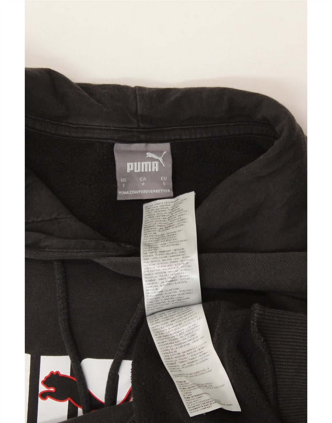 PUMA Mens Hooded Graphic Full Tracksuit Small Black Vintage Puma and Second-Hand Puma from Messina Hembry 