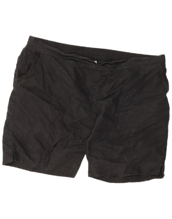 Marks & Spencer Herre Chino Shorts W52 5XL Sort hør