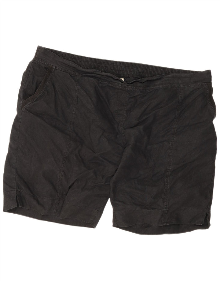Marks & Spencer Herre Chino Shorts W52 5XL Sort hør