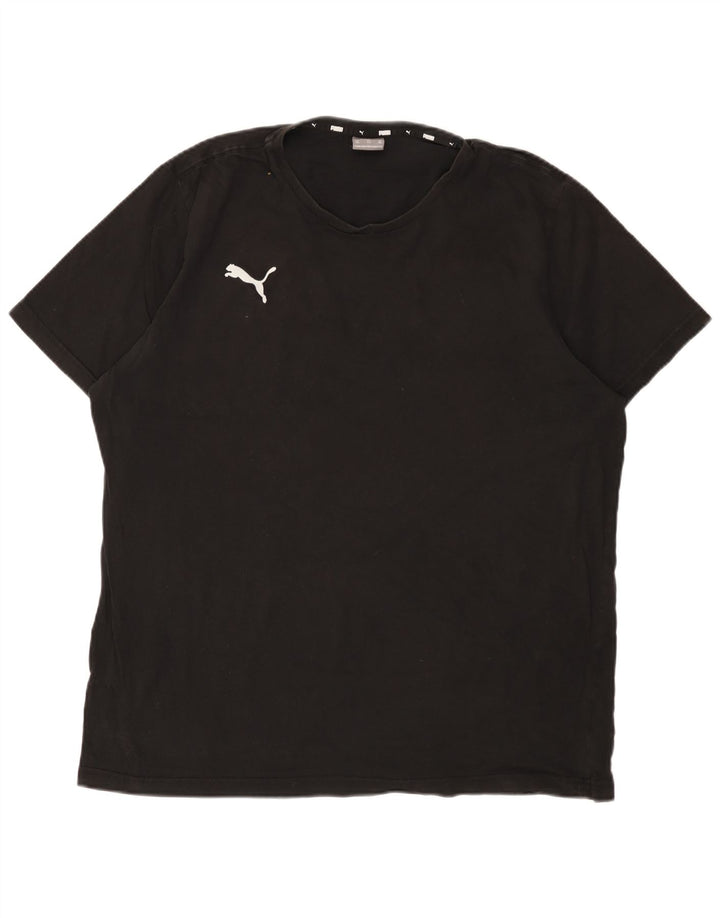 Puma Herre T-Shirt Top 2XL Sort Bomuld