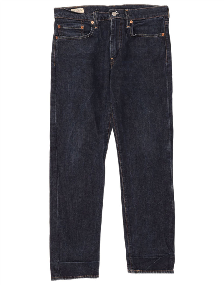 LEVI'S Dame 502 Straight Jeans W32 L30 Blå Bomuld