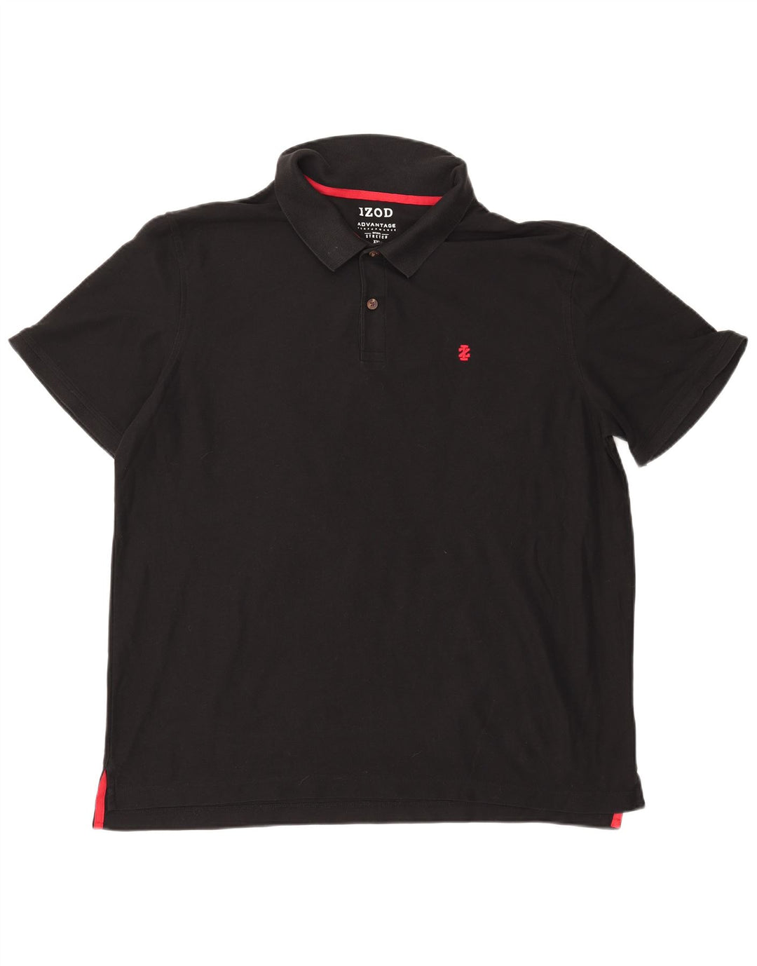 IZOD Poloskjorte til mænd 2XL sort bomuld