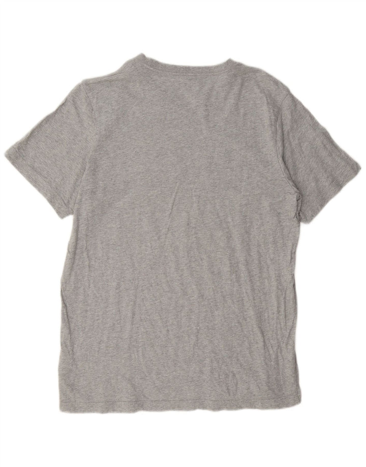 Adidas Herre Grafisk T-Shirt Top Stor Grå Bomuld