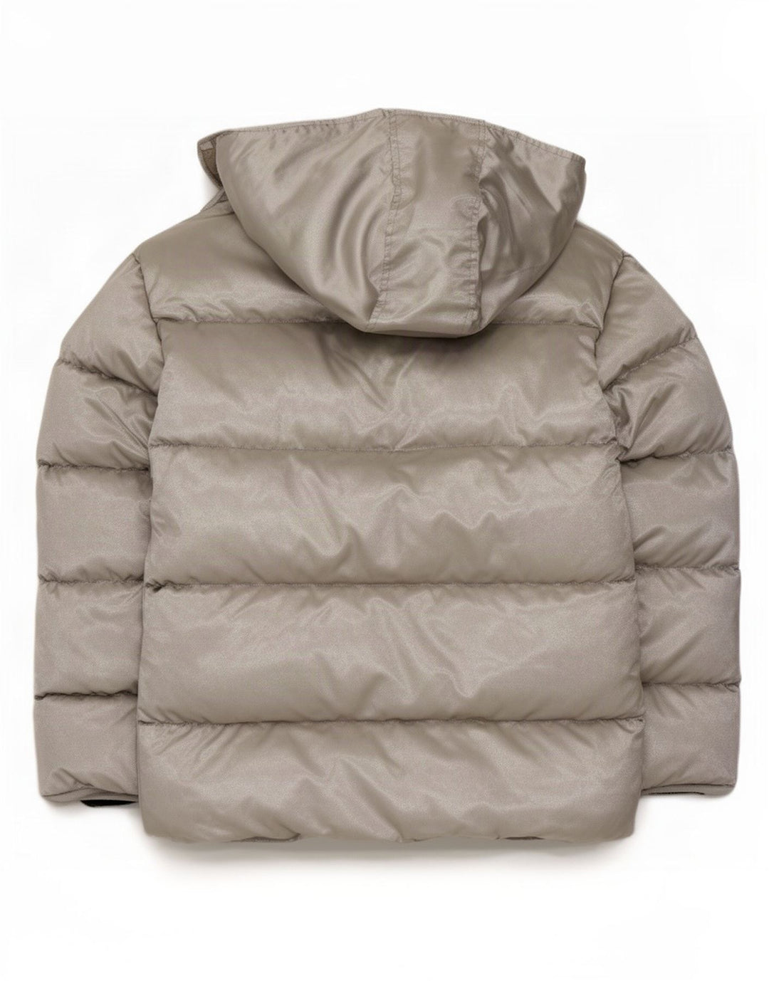 Gap Dame Hætte Oversized Polstret Jakke UK 16 Stor Sølv Polyester
