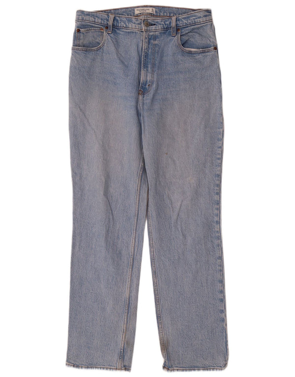 Abercrombie & Fitch lige damejeans US 12 Large W31 L31 Blå 90'erne