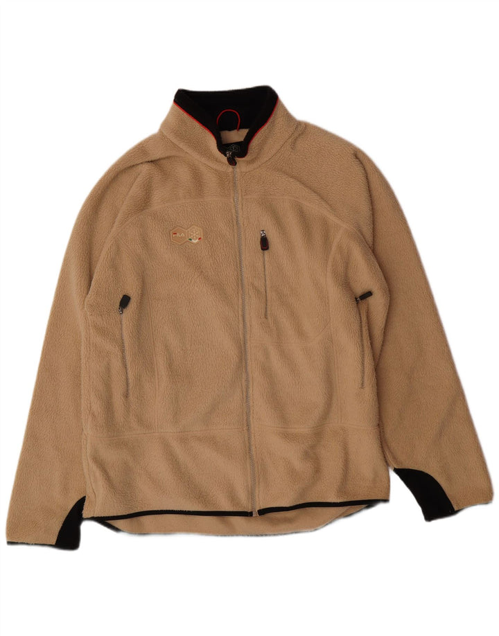 FILA Fleecejakke til mænd UK 44 2XL Beige Polyester