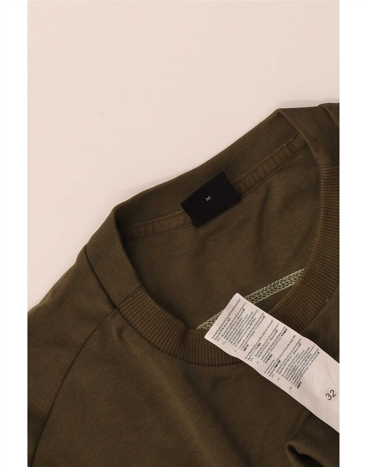 Hugo Boss Herre grafisk sweatshirt Jumper Medium Khaki Bomuld