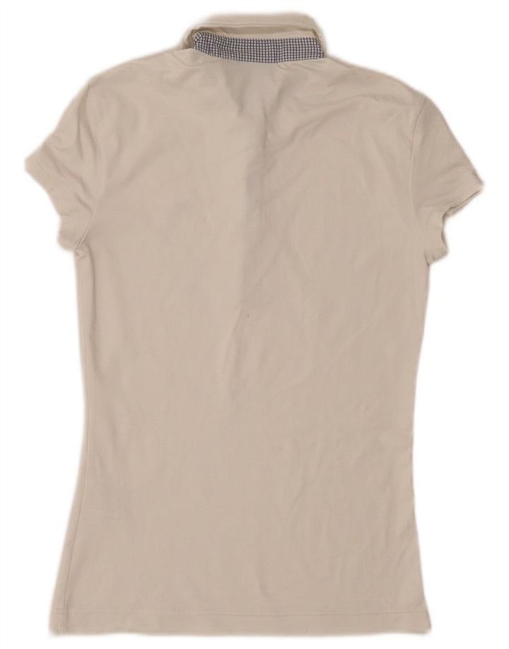 Chervo Dame Polo Shirt IT 42 Medium Hvid Polyamid