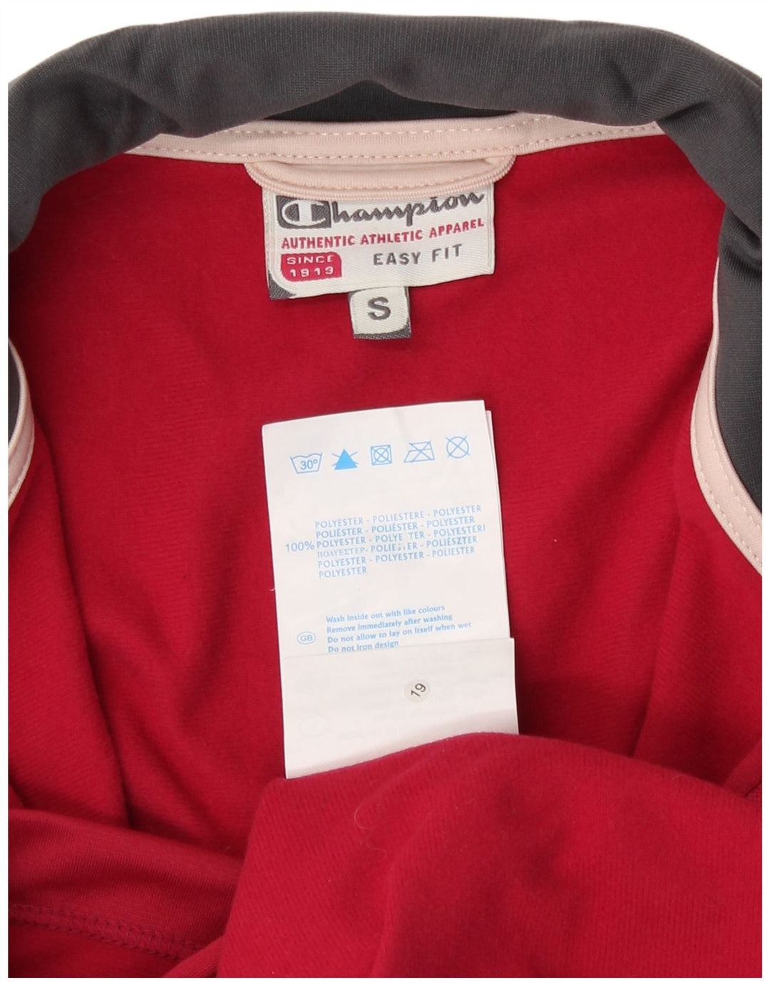 Champion Womens Easy Fit træningsdragt Topjakke UK 10 Lille rød polyester