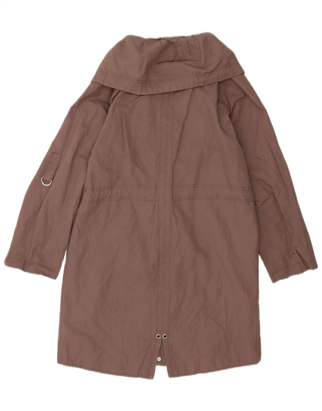 MINT VELVET Dame Oversized Parka Jacket UK 10 Small Brown Bomuld