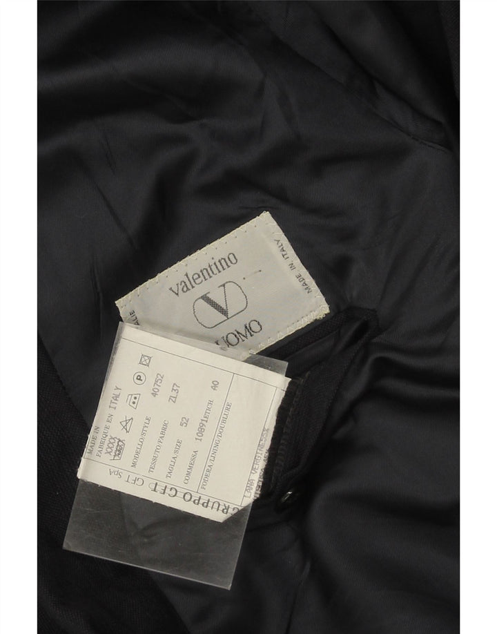 Valentino Herre 2-knaps blazerjakke IT 52 XL Marineblå Virgin Wool
