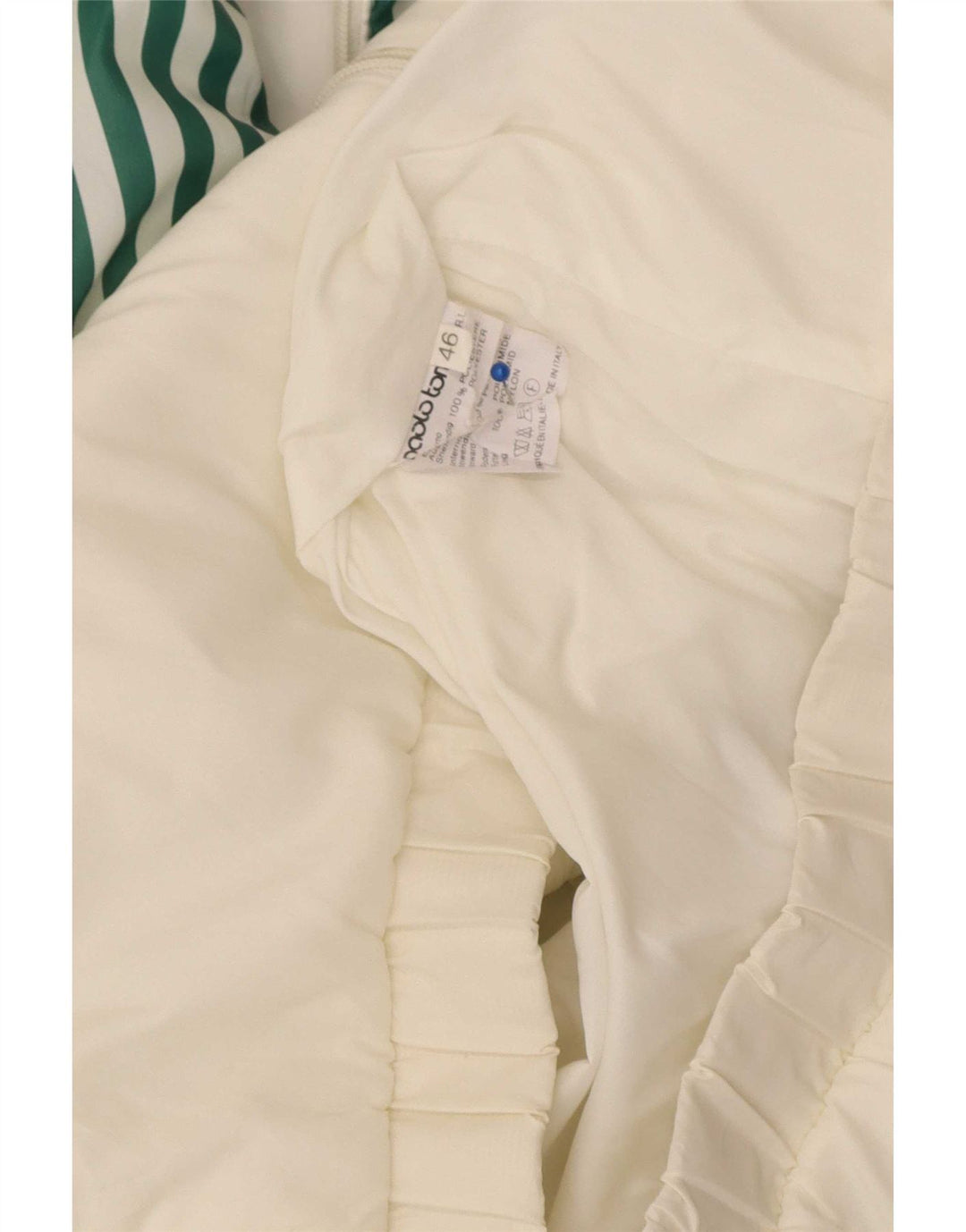 Vintage bomberjakke til mænd IT 46 Lille grøn stribet polyester