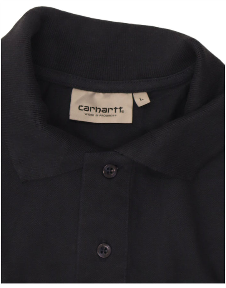 Carhartt Herre Polo Shirt Large Navy Blue