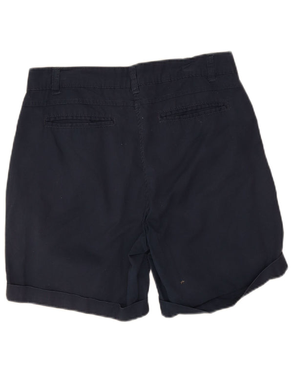 Mountain Warehouse Womens Casual Shorts UK 10 Small W32 Navy Blue Cotton