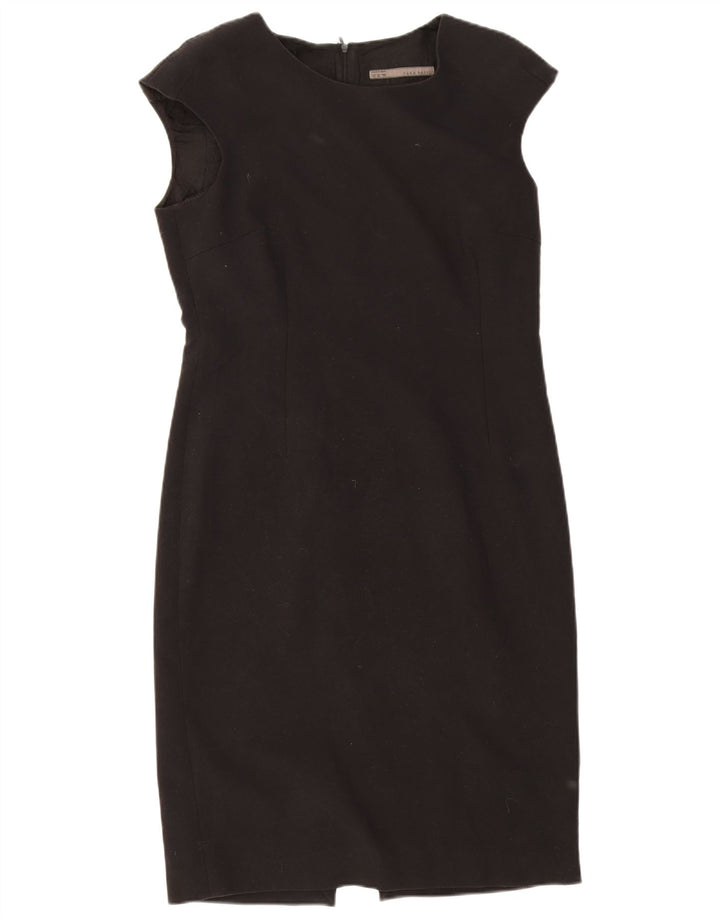 Zara Womens Sheath Dress UK 18 XL Sort Polyester